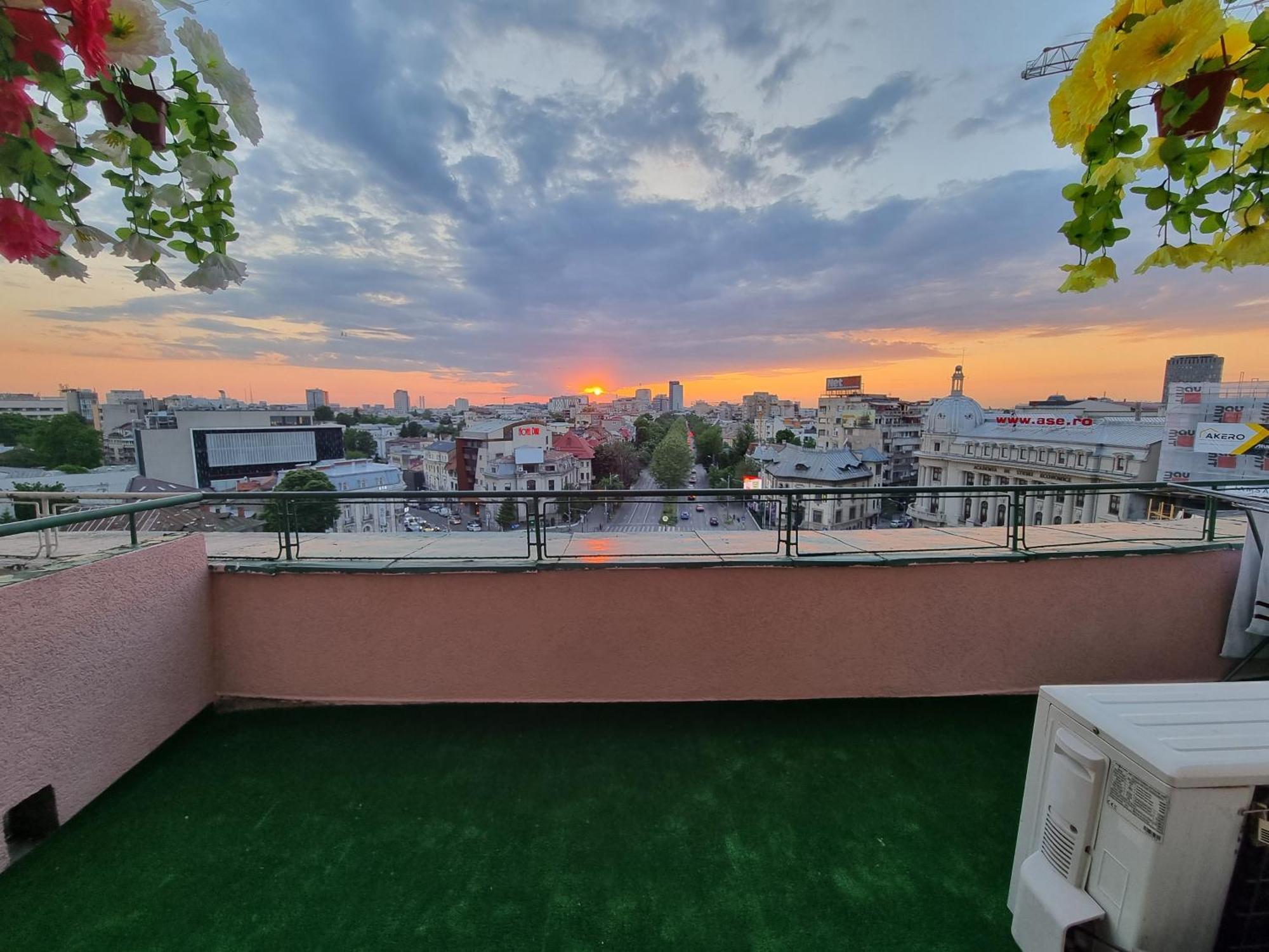 Golden Studio- Panoramic View With Terrace Bukurešť Exteriér fotografie
